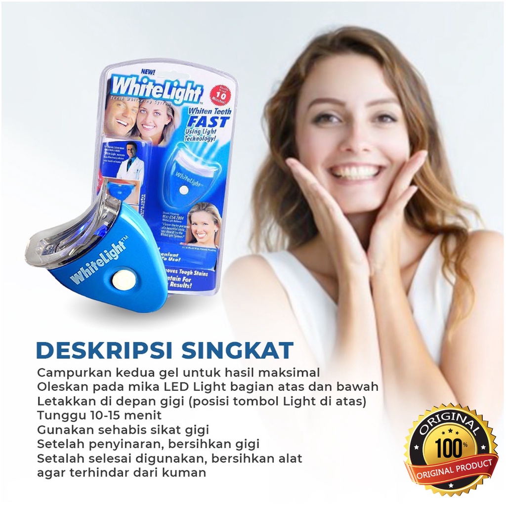 SHINE STAR - [ COD ] Pemutih Gigi Instan Whitelight Teeth Whitening Murah / Perawatan Pembersih Gigi Kuning