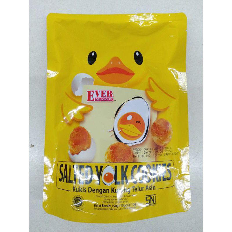 

Ever D salted yolk cookies 150gram cookies dengan kuning telor asin