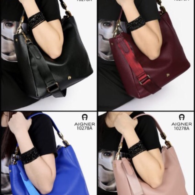 NEW Arrival ETIENNE AIGNER 10278A Women's Roma Hobo Shoulder Bag Clemence Leather Like Ori hardware