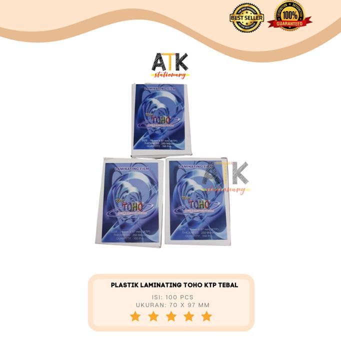 

Plastik Laminating Toho Ukuran KTP Tebal 250 Mikron atk