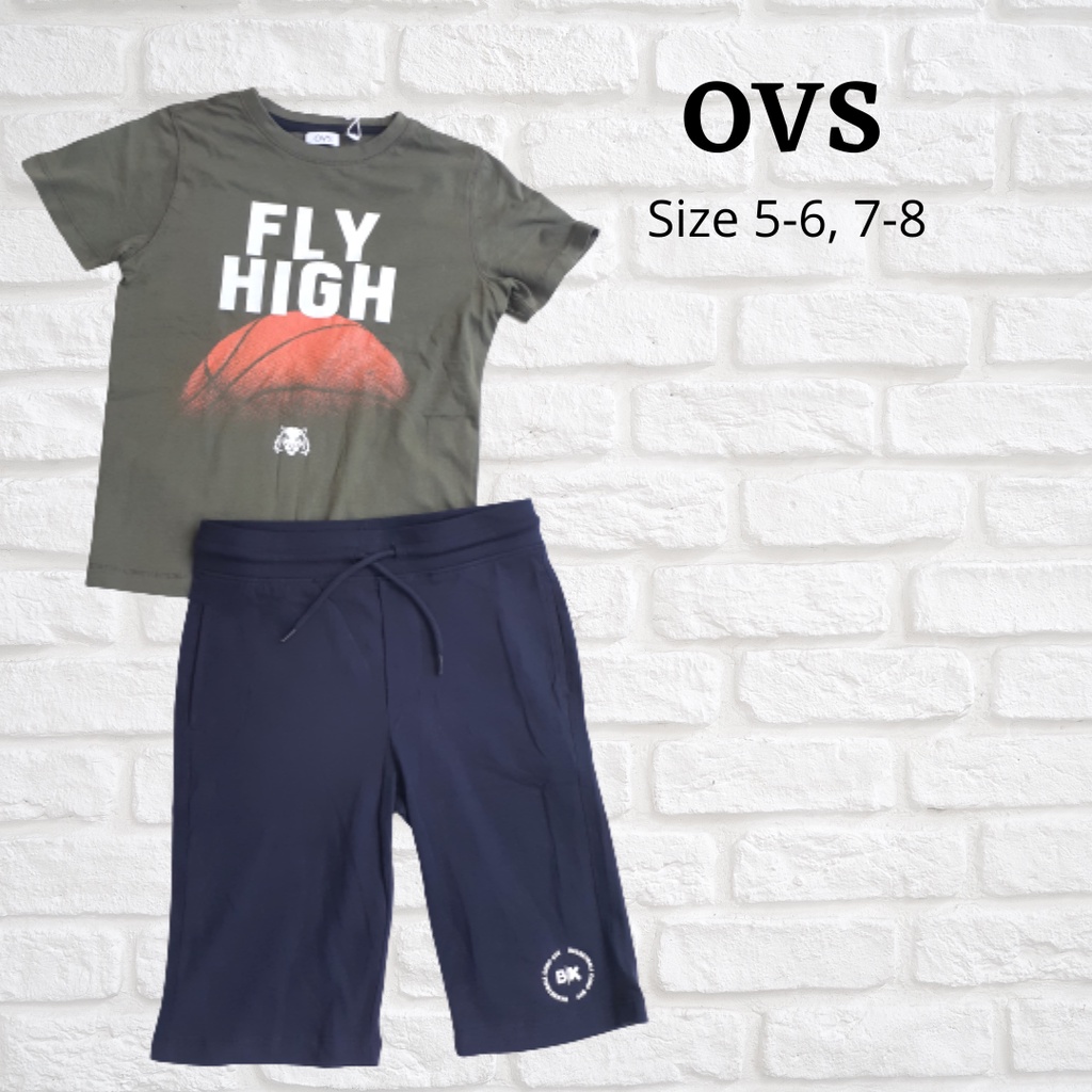 Baju Anak laki laki/Setelan Merk OVS Ori Matahari size 7-8