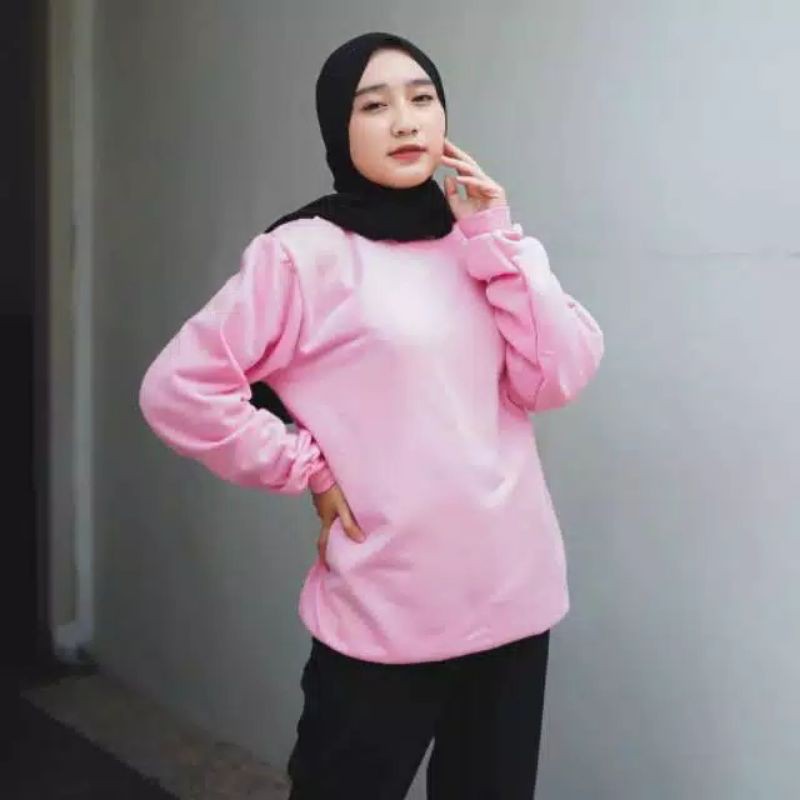 Sweater Oversize Polos / Sweater Wanita Oversize