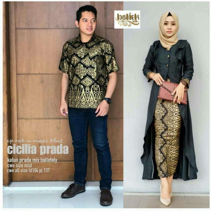 batik couple keluarga cicillia prada - couple pasangan