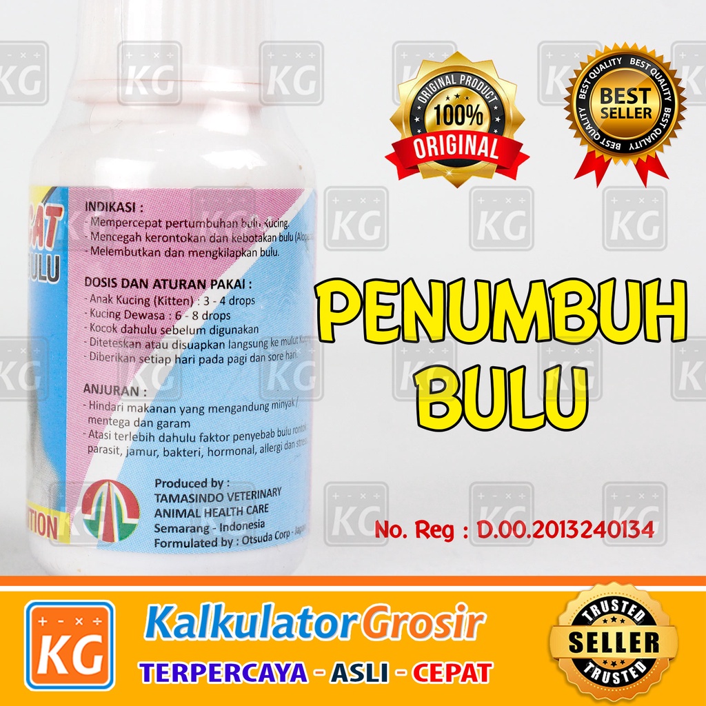 Nutricat / Nutridog Obat penumbuh bulu Kucing dan Anjing - Nutri cat dog Vitamin Penumbuh Bulu Kucing Anjing Nutrisi Bulu Indah