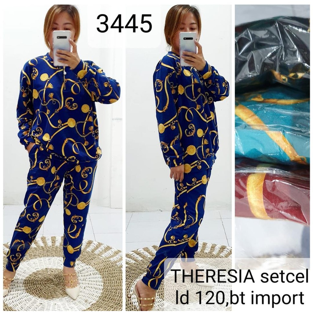 Setcel Theresia Jumbo Babyterry Halus LD 120 Motif Sultan