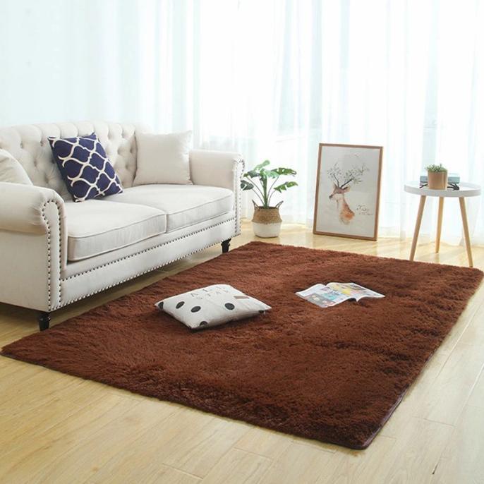 WuS Karpet Matras Bulu Floor Carpet Rug Bedside Mat 60 X 120 Cm Tebal Soft Capucinostor Bli