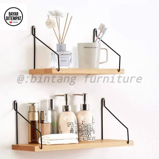 rak dinding/rak furniture minimalismodel gantung besi