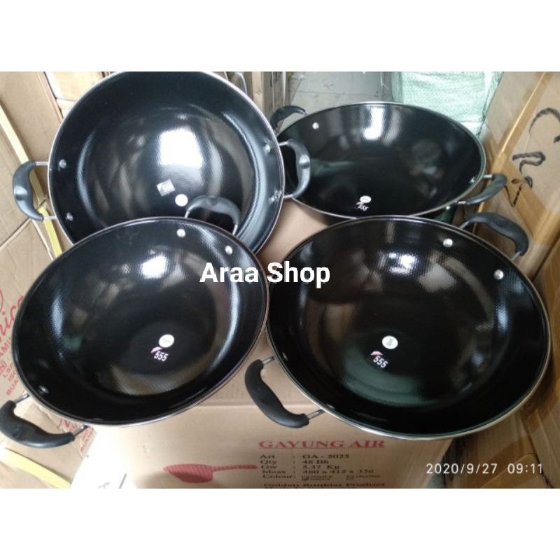 Wajan Enamel Hitam 555,SHINKO,ROYALTA,SUNGLASS,SUBRON