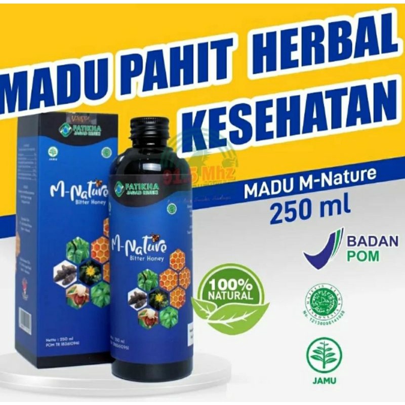 MADU HITAM PAHIT M NATURE-MADU KESEHATAN-OBAT HERBAL