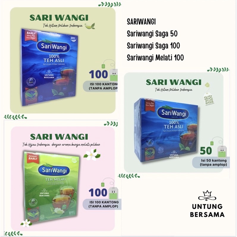 ♥️UB♥️SARIWANGI TEH CELUP ISI 50 | ISI 100 | TANPA AMPLOP