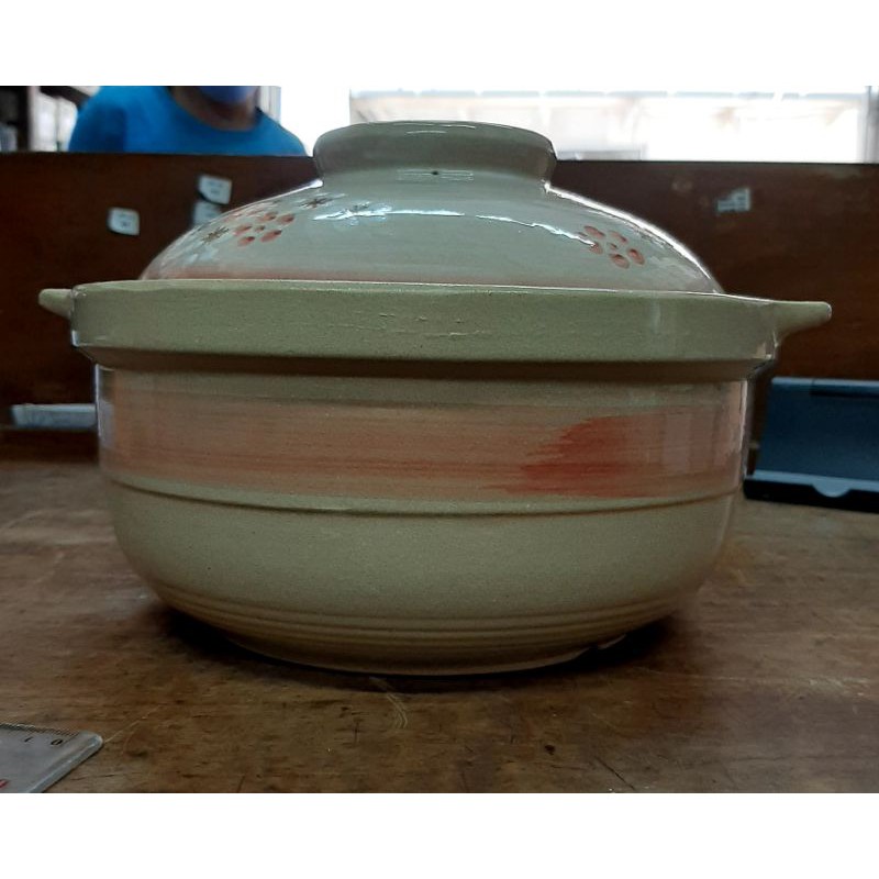 panci keramik berkualitas buat masak obat herbal ukuran 2 liter
