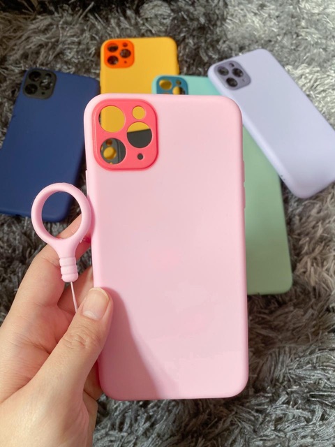 Case Iphone 6 Plus / Xs max /  11 Pro / 11 Pro Max Soft Case Warna Ring Candy