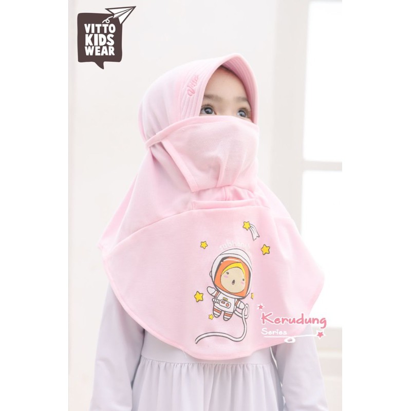 JILBAB MASKER ANAK BY VITTO / HIJAB MASKER ANAK kerudung vitto