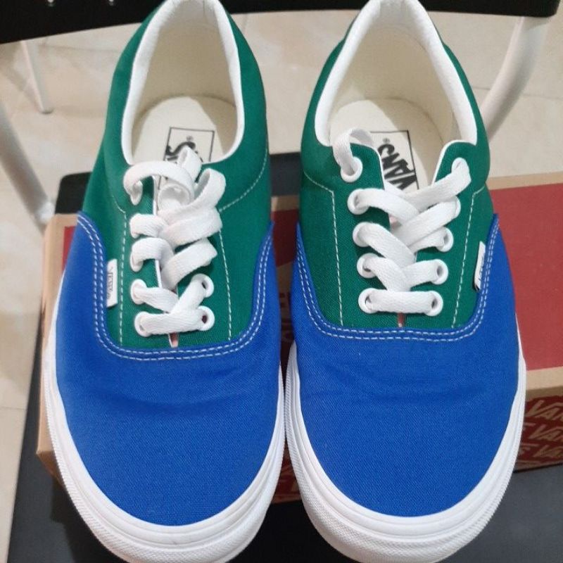 PRELOVED VANS ERA RETRO COURT MULTI/TRUE WHITE ORIGINAL SHOES