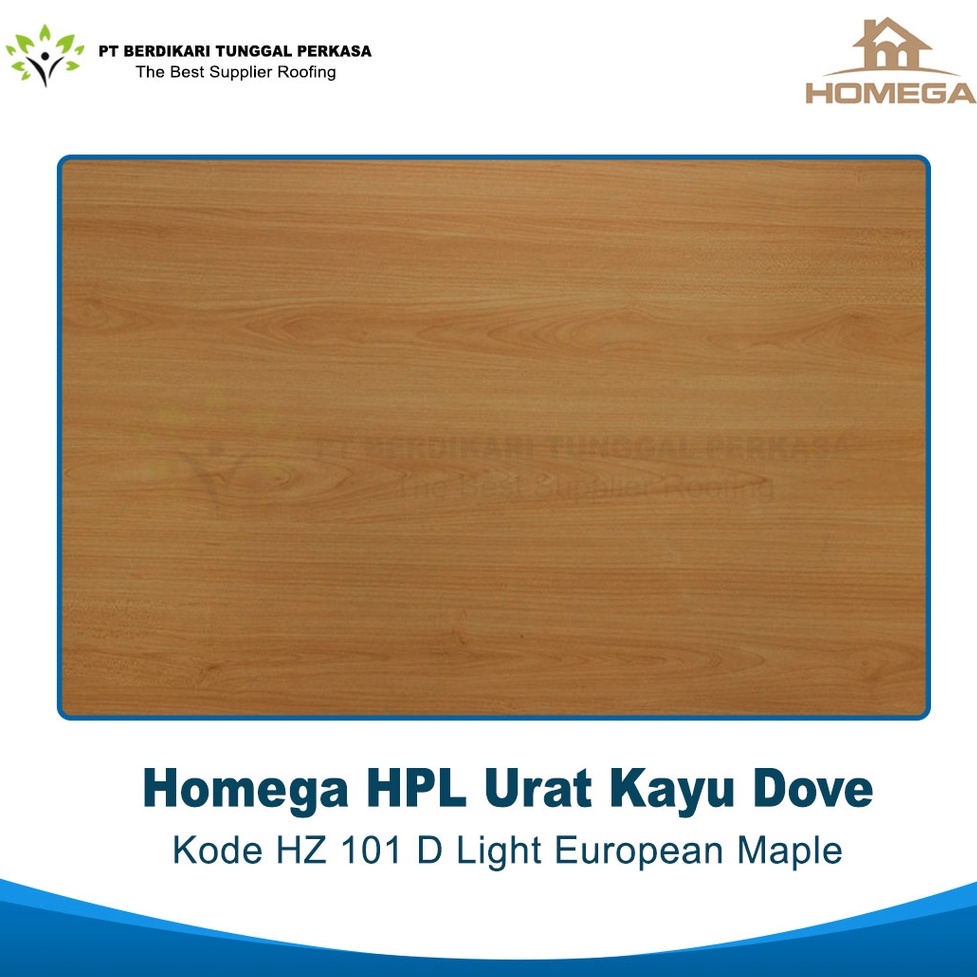 Pelapis Kayu HPL / Homega HPL Urat Kayu Dove
