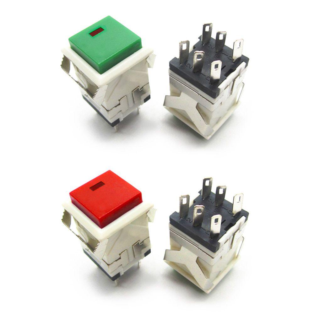 Nanas 10PCS Push Button Switch Tahan Lama 6Pin 3A 250VAC Selfreset