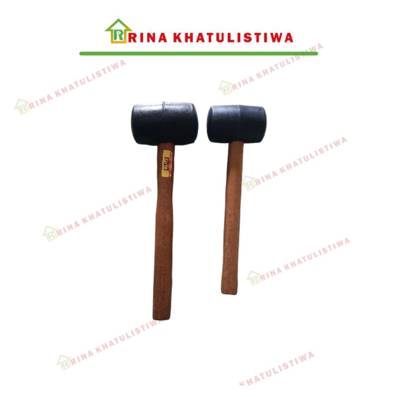 Palu Karet Gagang Kayu | Palu Keramik Gagang Kayu | Palu Keramik