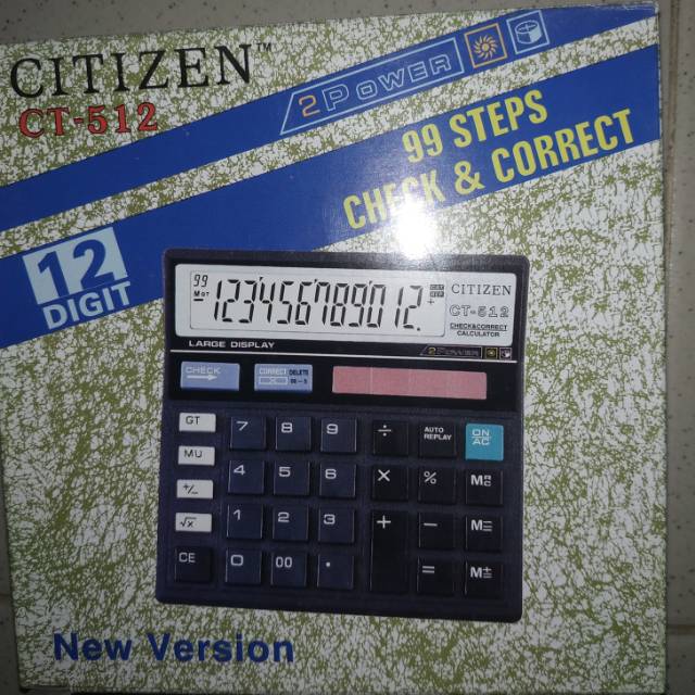 

Calculatot citizen CT512 12digit 2power