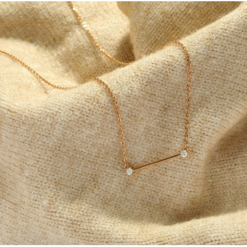 Kalung emas love kadar 375 dan 420