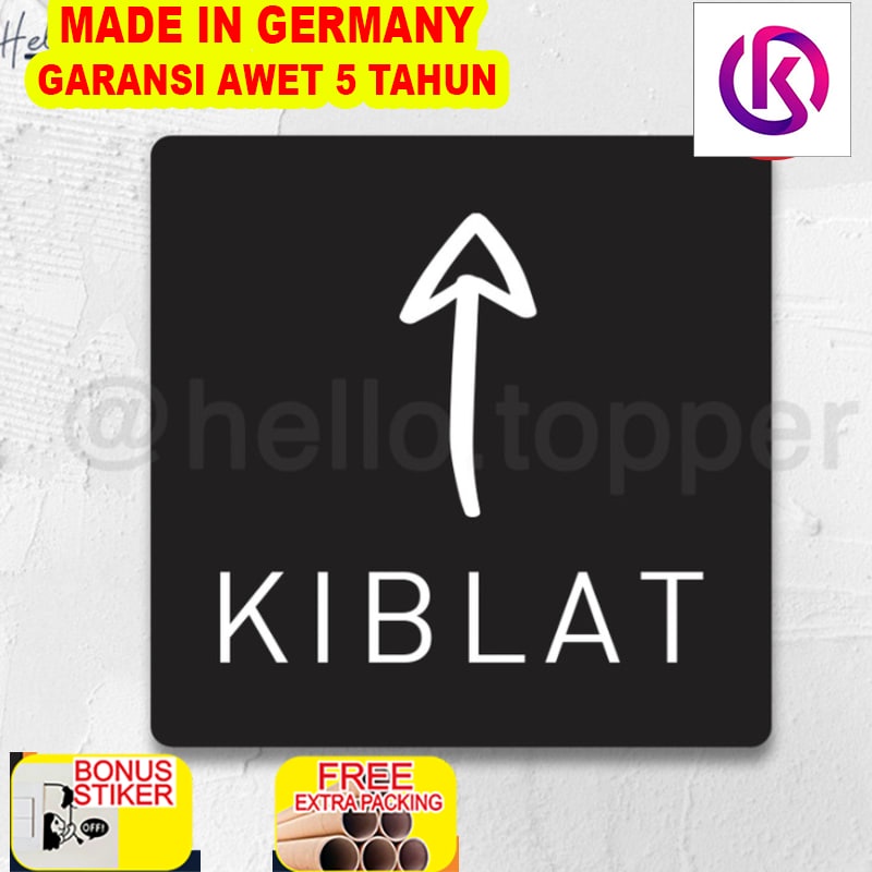 

Murah Sign Akrilik Kiblat Print | Sign Board Akrilik | Sign UV Print - Hitam 10x10