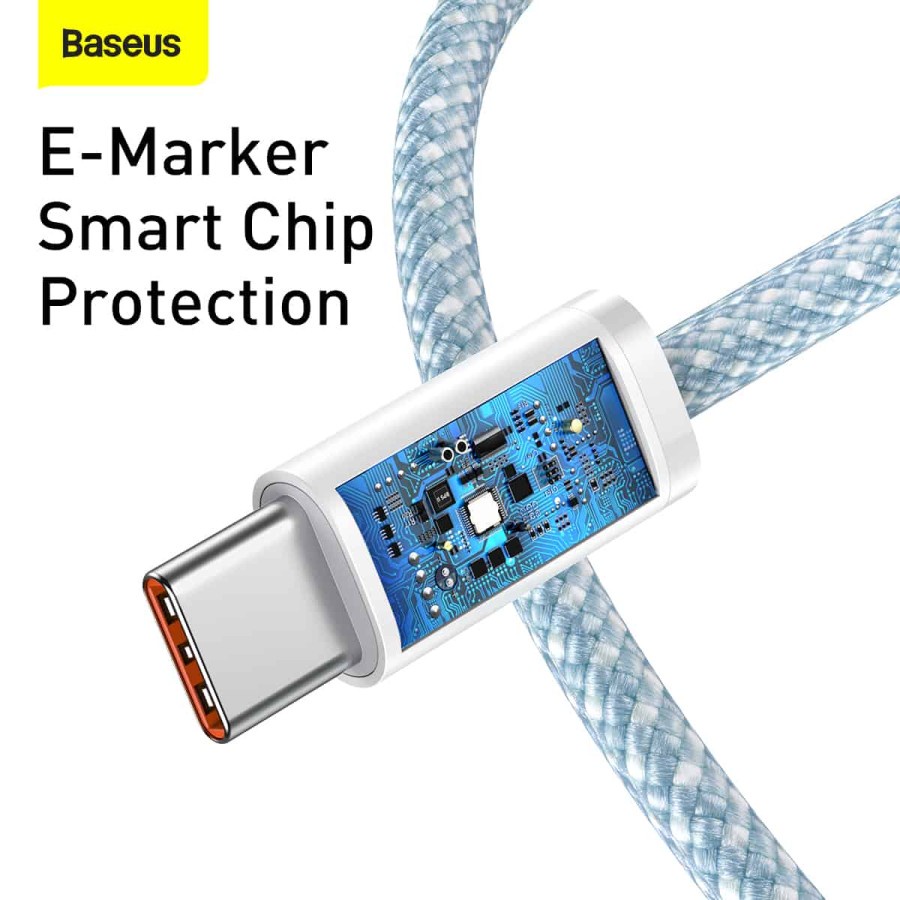 BASEUS ORIGINAL Kabel Data Dynamic Series Type C to Type C 100W Super Fast Charging Ori Laptop Tipe C Cable