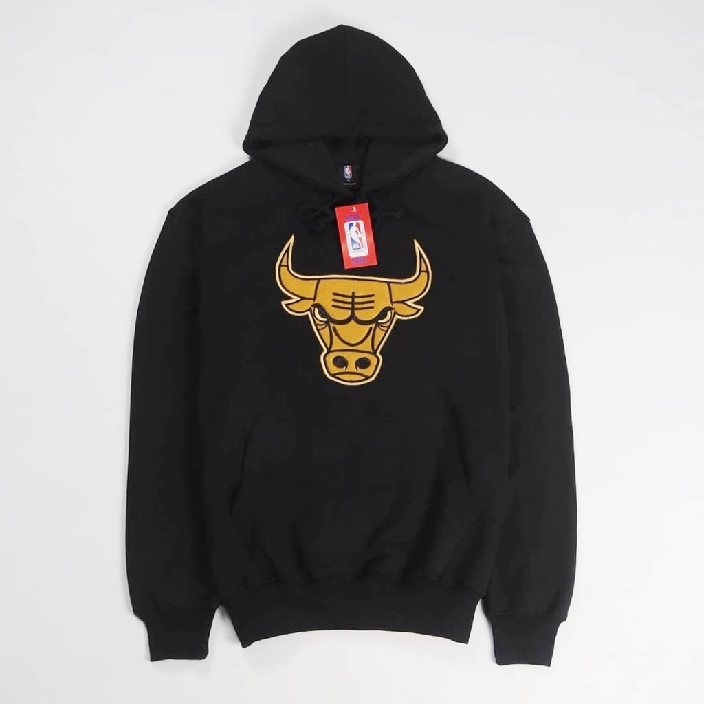 SWEATER CREWNECK CHICAGO BULLS PREMIUM BLACK GOLD