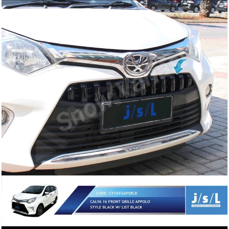 JSL Appolo Grill Depan Calya Front Grille Black Black