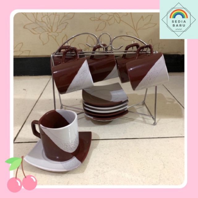 Cangkir Teh set 17 pcs Bistro