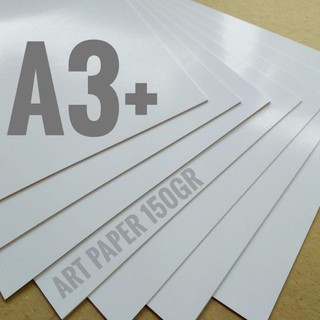 ( 100 Lembar ) Kertas Art Paper 150 Gsm Uk A3+ / 32cm X 48.3cm