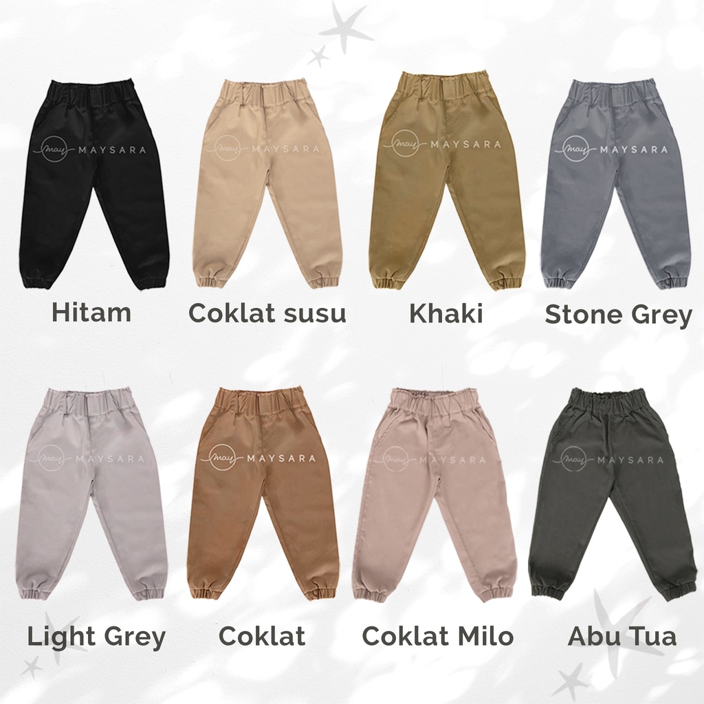 Celana Panjang Jogger Chinos Anak Laki-laki Perempuan Chino 1 2 3 4 5 6 Tahun