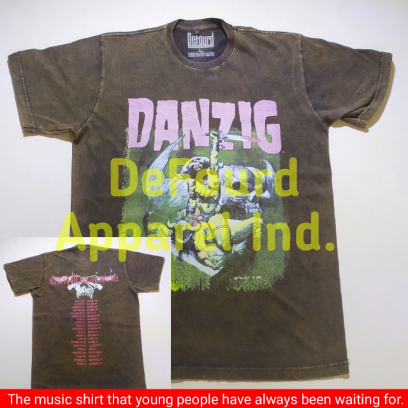 Kaos Band Heavy Metal, Punk Rock, Gothic Metal, Horor Punk, DANZIG How The Gods Kill Tour Vintage