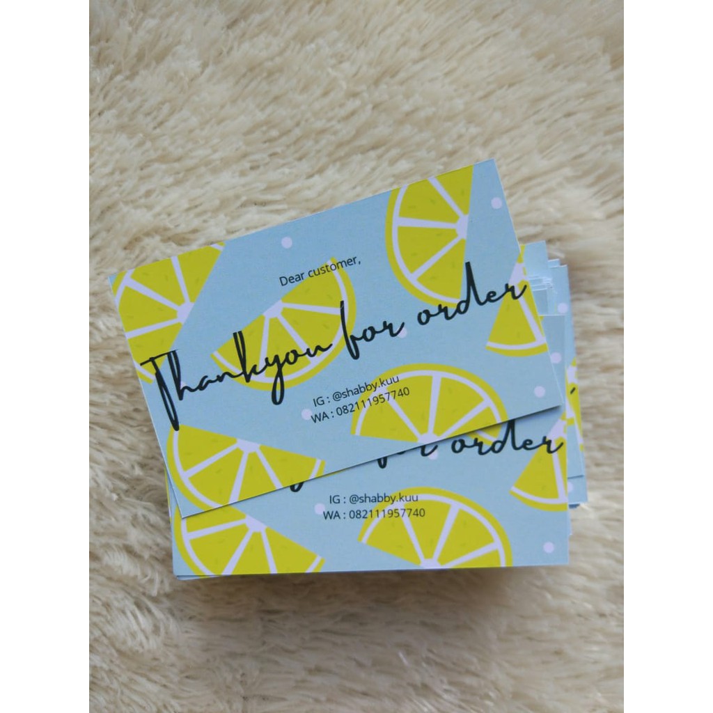 

THANK CARD OLSHOP MURAH