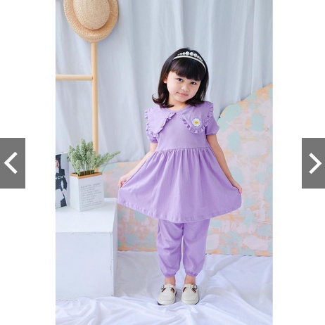 Setelan Anak perempuan sett  Lucuna Mix Warna Size 1-5tahun setelan daisy