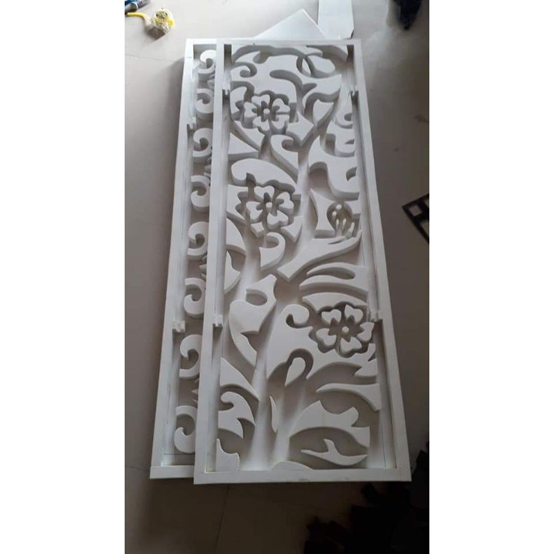 cetakan molding grc motif bunga