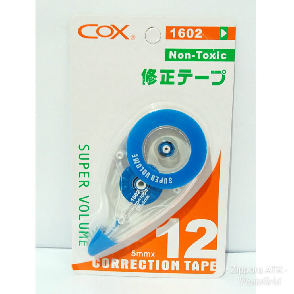 

POPPURI SHOP - TIPEX ROLL/ CORRECTION TAPE COX 1602 12 METER