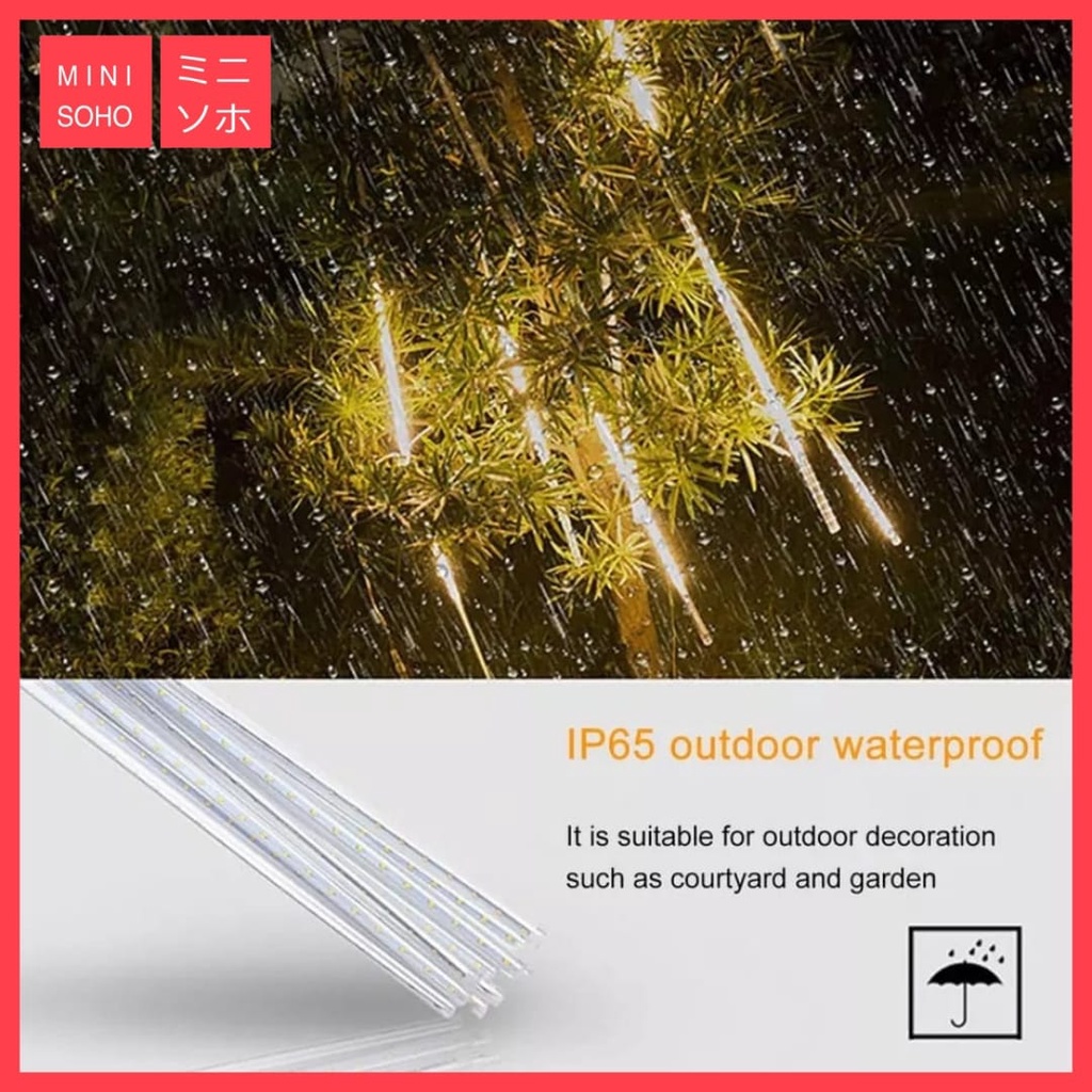 Lampu Hias Motif Meteor 10W Watt Light Lamp Party Pesta Hari Raya Natal