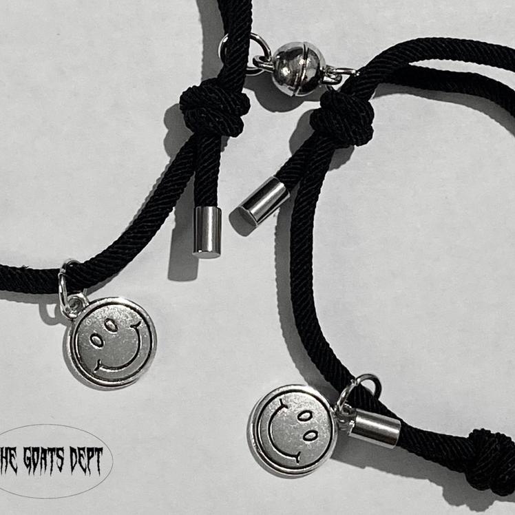 Pusat Hemat Happy Couple Magnet Bracelet by The Goats Dept / gelang smile senyum pasangan pria wanit