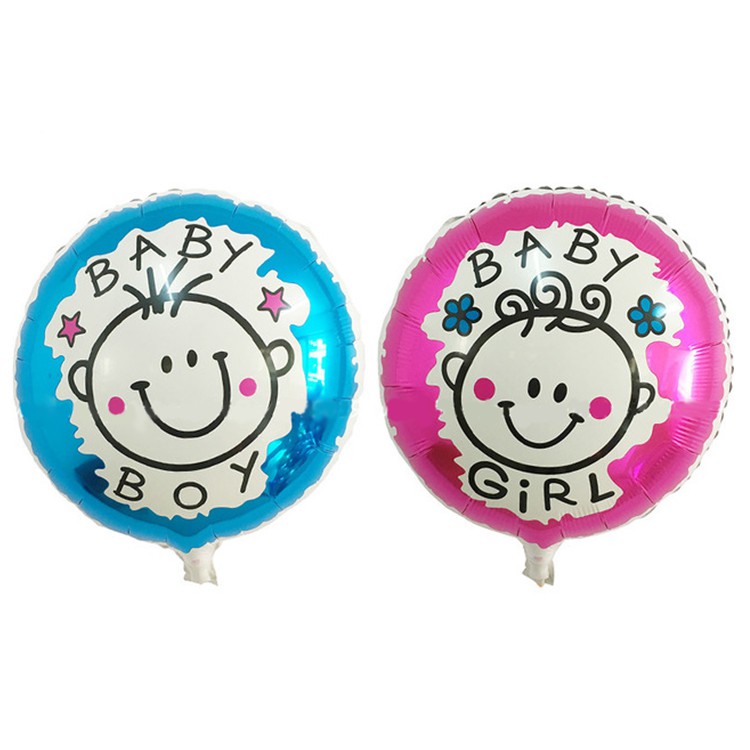 Balon Foil Round Baby - Akesoris Baby Shower - Dekorasi Pesta Newborn - Perlengkapan Syukuran Anak