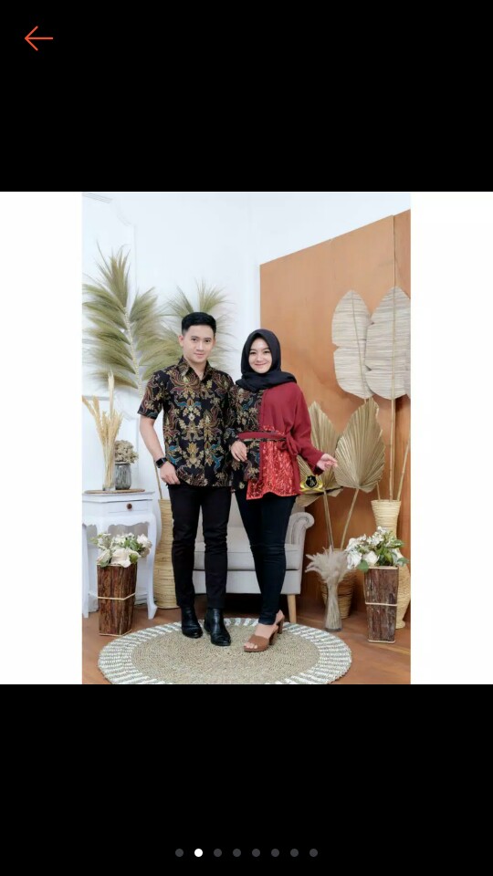 Sarimbit Batik/couple Batik Motif Baru Kombinasi Brokat Terhits Baju Kondangan Terbaru Dan Terlaris