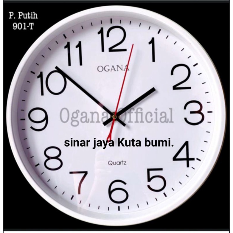 JAM DINDING OGANA.PUTIH.901T
