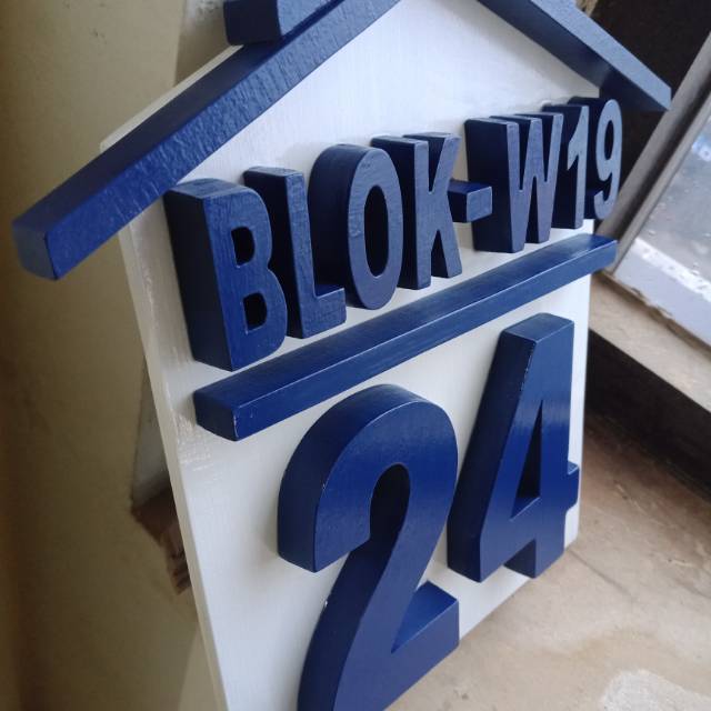 

Papan nomor rumah warna custom