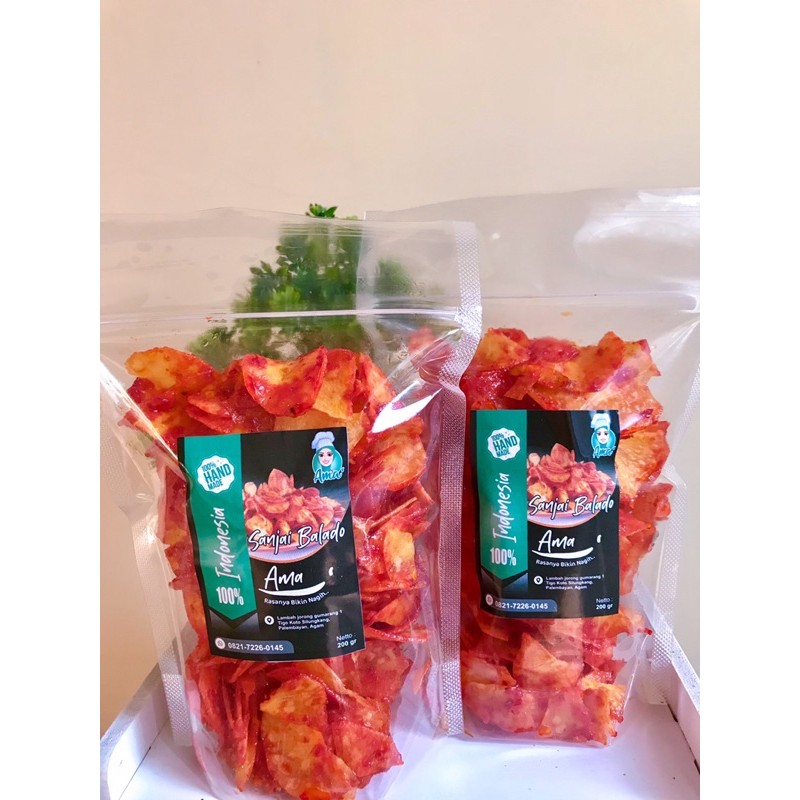 

Sanjai Balado “Ama “ 200 Gr /Keripik Balado /Snack