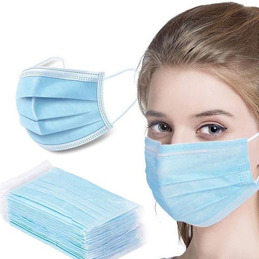 Masker Earloop One Care 3Ply Disposable Face Mask Melindungi dari Debu Bakteri Partikel Berbahaya