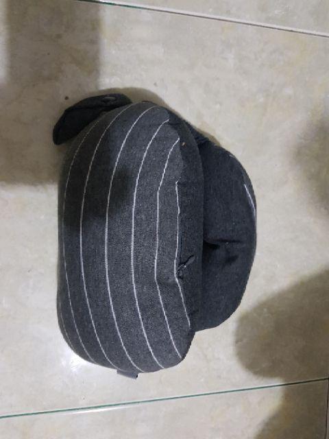 [logu] Bantal Leher Dengan Penutup Mata, Bantal Leher Travelling, Neck Pillow