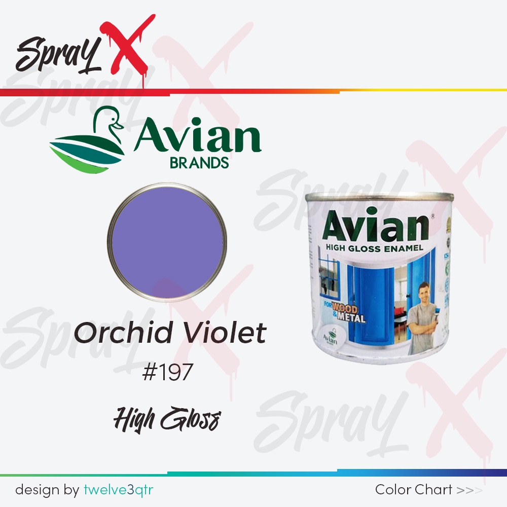 AVIAN CAT MINYAK ORCHID VIOLET 197 / UNGU #197 100CC - CAT KAYU DAN BESI