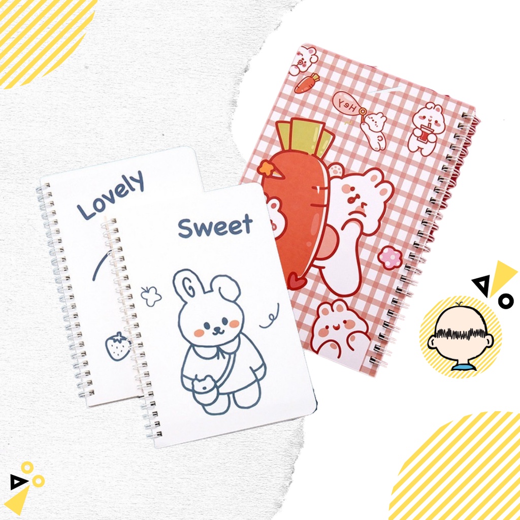 

Buku Tulis Double Spiral Motif Lucu Notebook Sekolah A5 60 Lembar