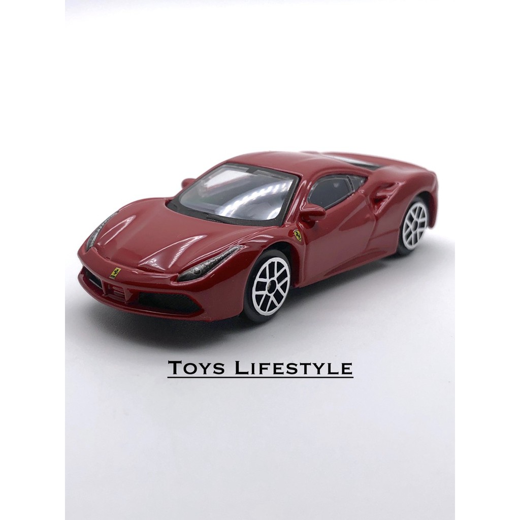 Bburago Diecast - Ferrari 488 GTB Skala 1:64 (Ferrari Series)