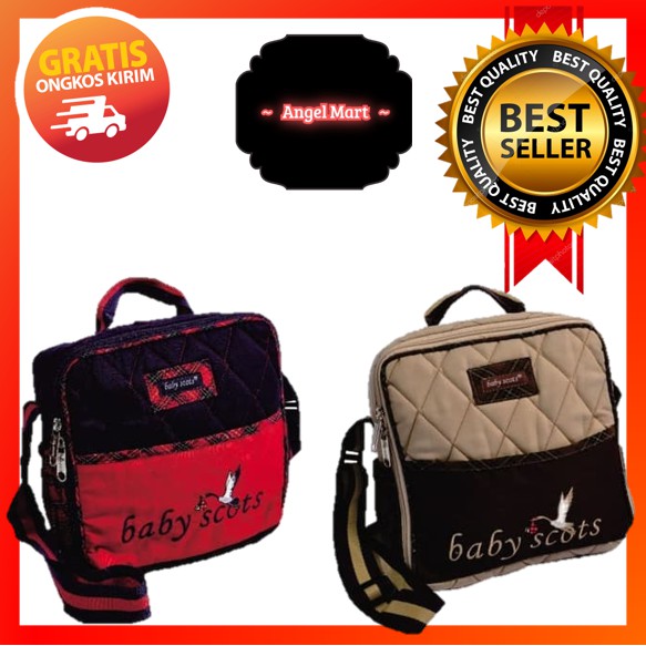 (Small) Tas Bayi Baby Scots / Tas Baby Scots Kecil / Tas Baby Scots Medium Embroidery