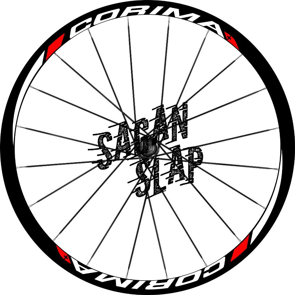 Stiker Sticker Decal Velg Rims Corima 700c lebar 2cm