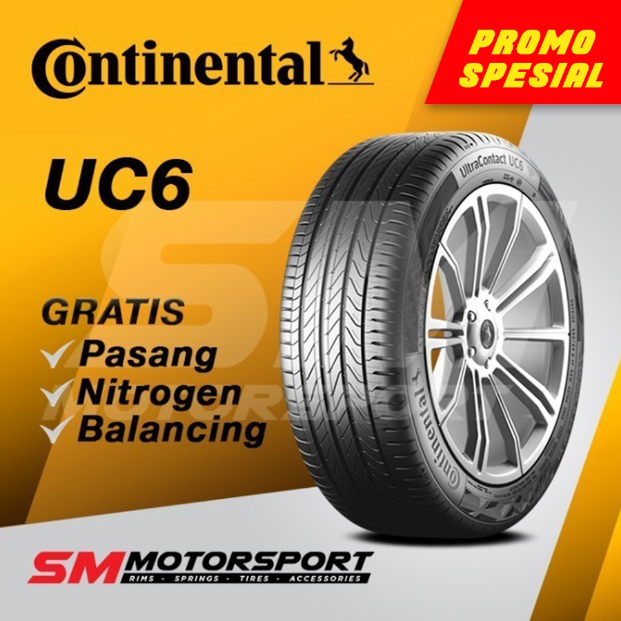 PROMO Ban Continental Ultra Contact UC6 195 50 R16 16 Yaris, Vios, Jazz, Fiesta, City